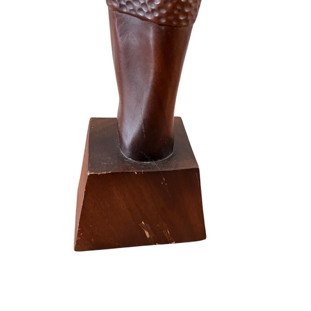 Vintage Hand Carved Wooden Indonesian Woman Goddess Statue - Picture 9 of 10
